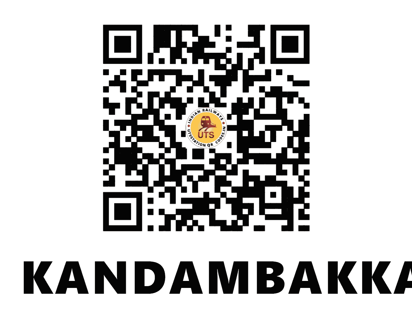 UTS QR Code for KANDAMBAKKAM - KDMD (SR - TAMIL NADU)